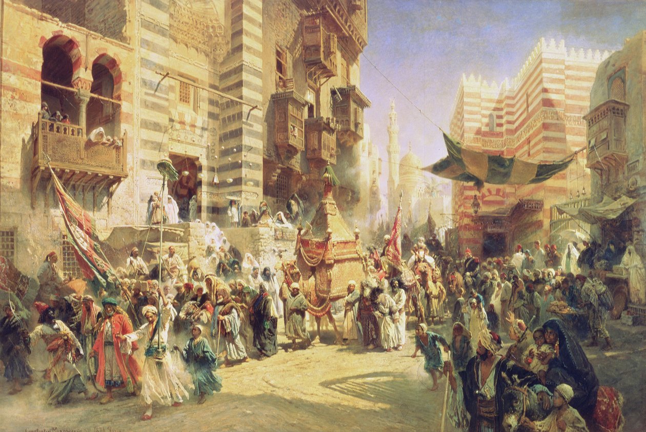 La remise du tapis sacré au Caire, 1876 - Konstantin Egorovich Makovsky