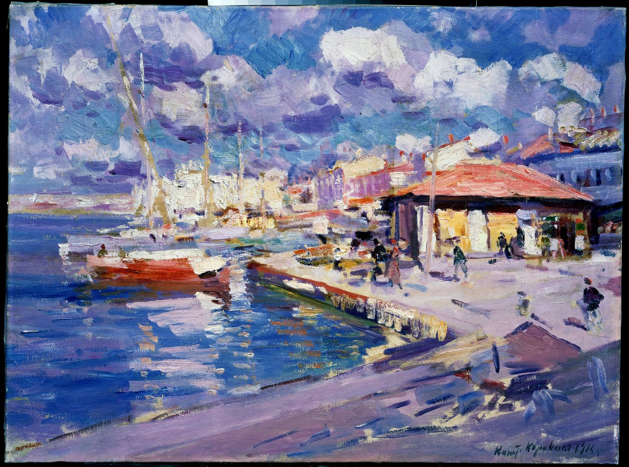 La baie de la pêche à Sébastopol - Konstantin Alekseevich Korovin