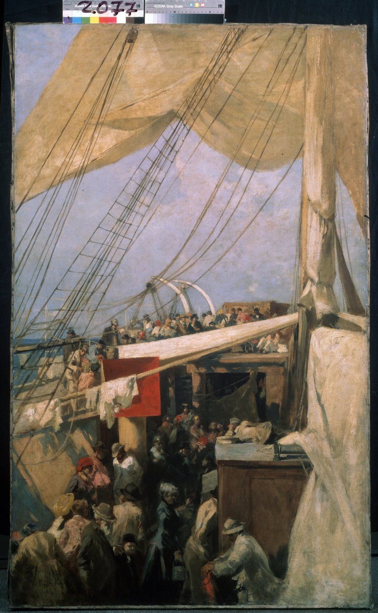 Sur le pont - Konstantin Alekseevich Korovin