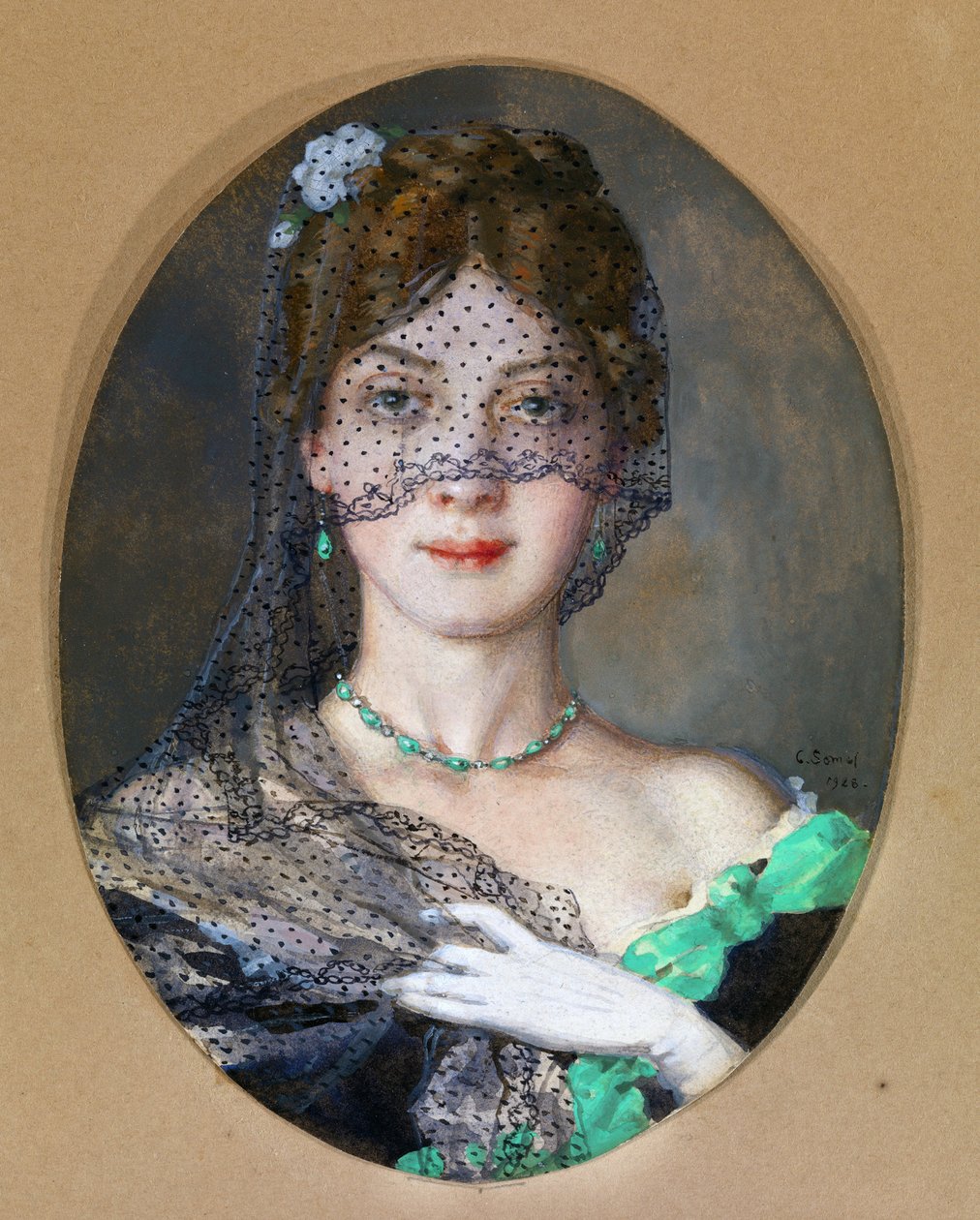 La dame au voile (Manon Lescaut) 1928 - Konstantin Andreevic Somov