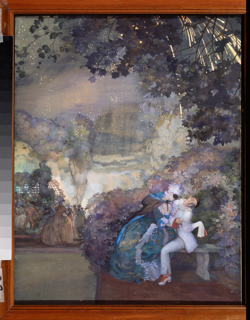 Pierrot et une femme - Konstantin Andreevic Somov