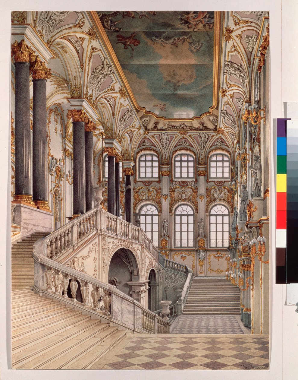Le grand escalier du palais d