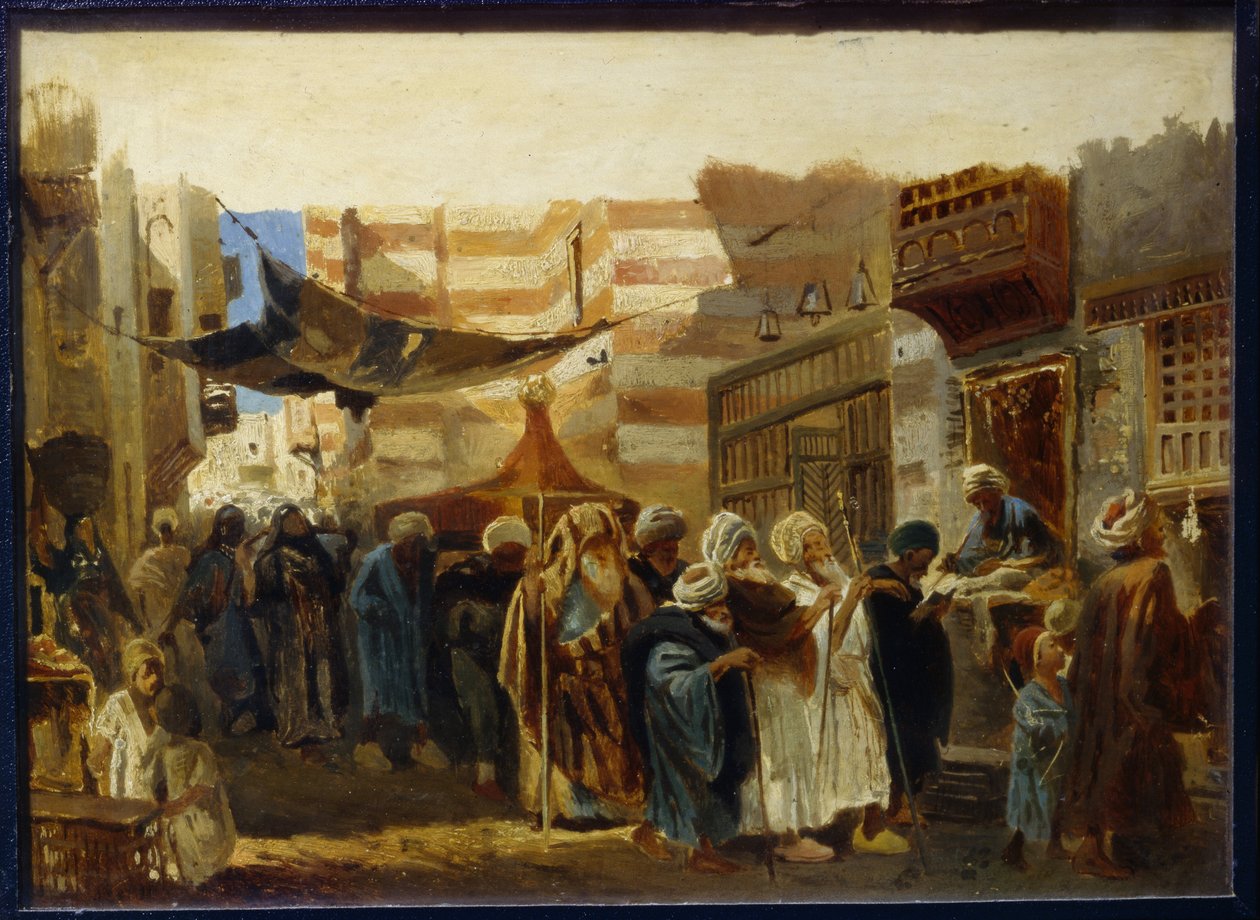 A funeral ceremony in Cairo - Konstantin Egorovich Makovsky