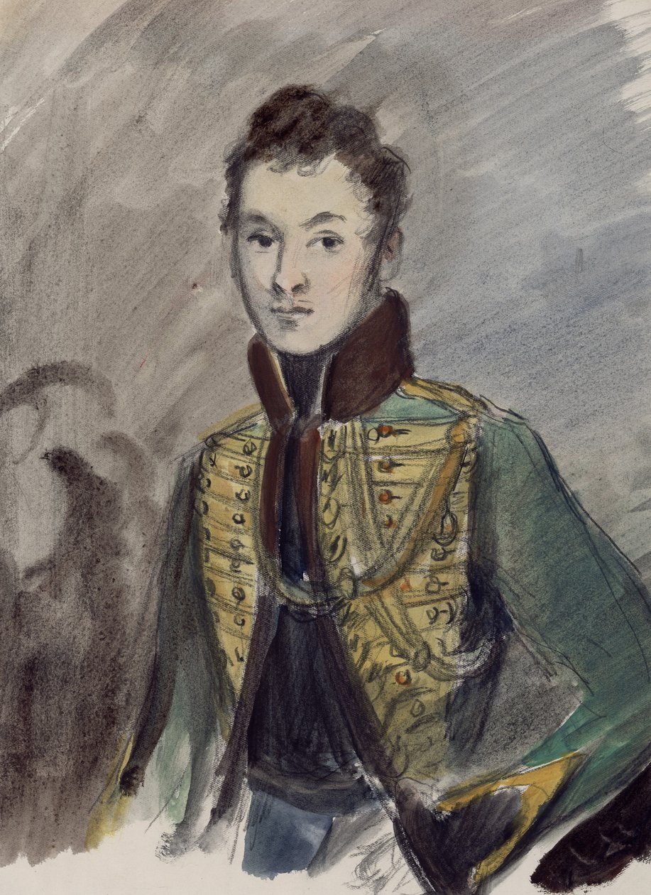 Nikolai Rostov. Illustration pour le roman Guerre et Paix de Léon Tolstoï - Konstantin Ivanovich Rudakov