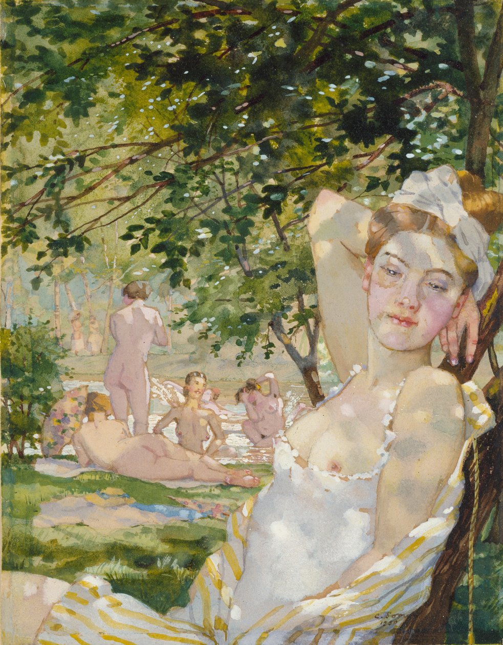 Baigneurs au soleil - Konstantin Somov