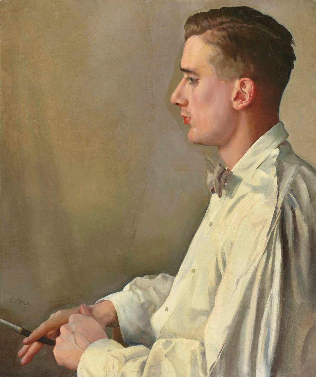 Russe : "Portrait de B. Snezhkovsky" Portrait de B. Snezhkovsky - Konstantin Somov