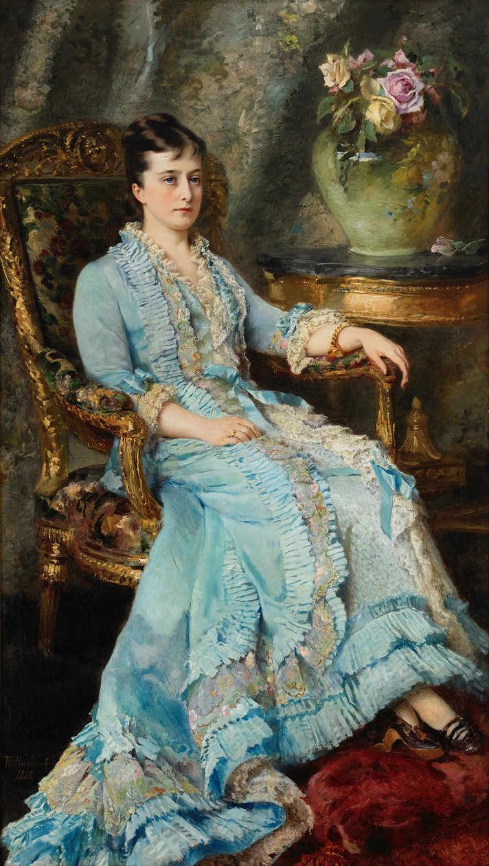 Portrait de la princesse Ekaterina Mikhailovna Dolgorukova 1847-1922, 1880 - Konstantin Yegorovich Makovsky