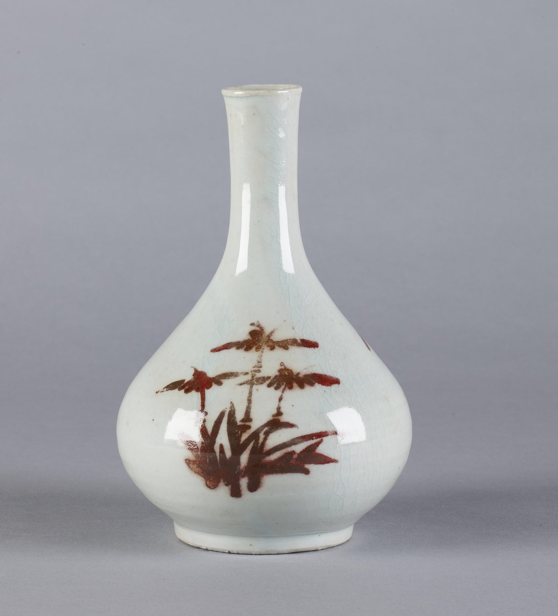 Bouteille avec motif floral, dynastie Yi - Korean School
