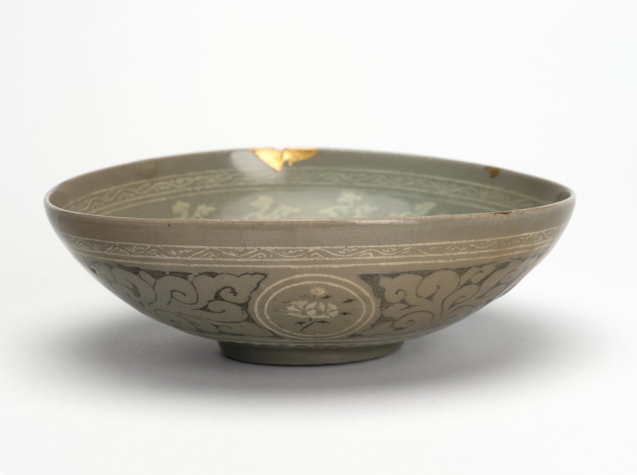 Bol avec grues et nuages, vers 1150-1200 - Korean School