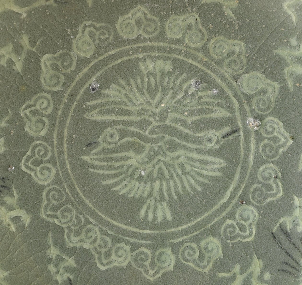 Bol avec grues et nuages, vers 1150-1200 - Korean School