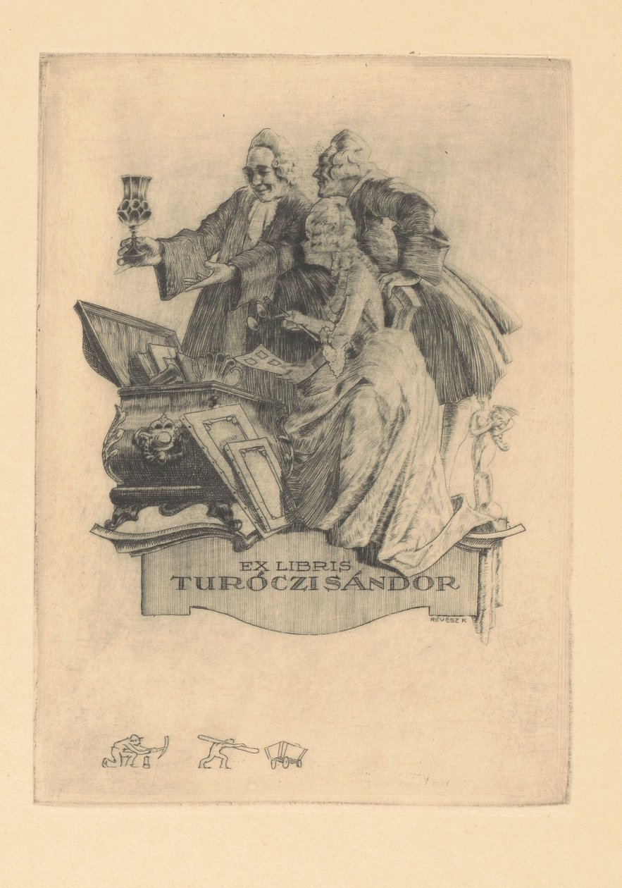 Ex libris de Sándor Turóczi - Kornél Révész