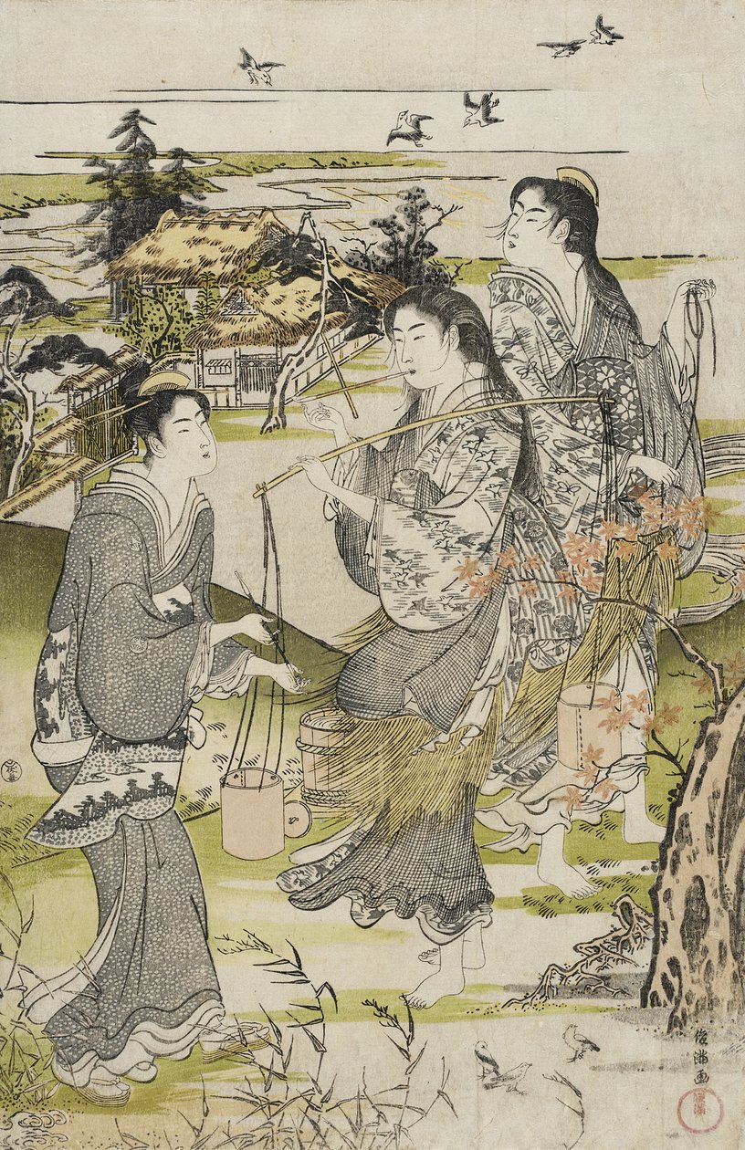 La rivière Jewel de Noda - Kubo Shunman