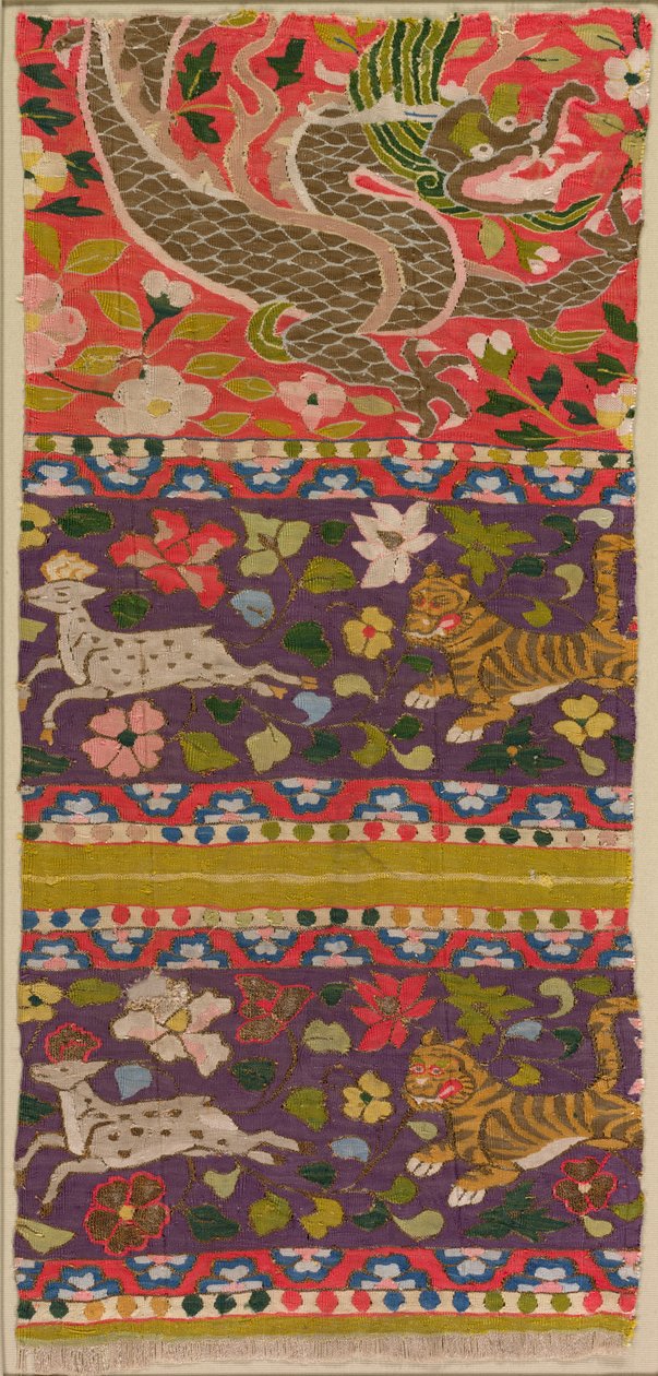 Tigres chassant des cerfs, avec dragon - Kubo Shunman
