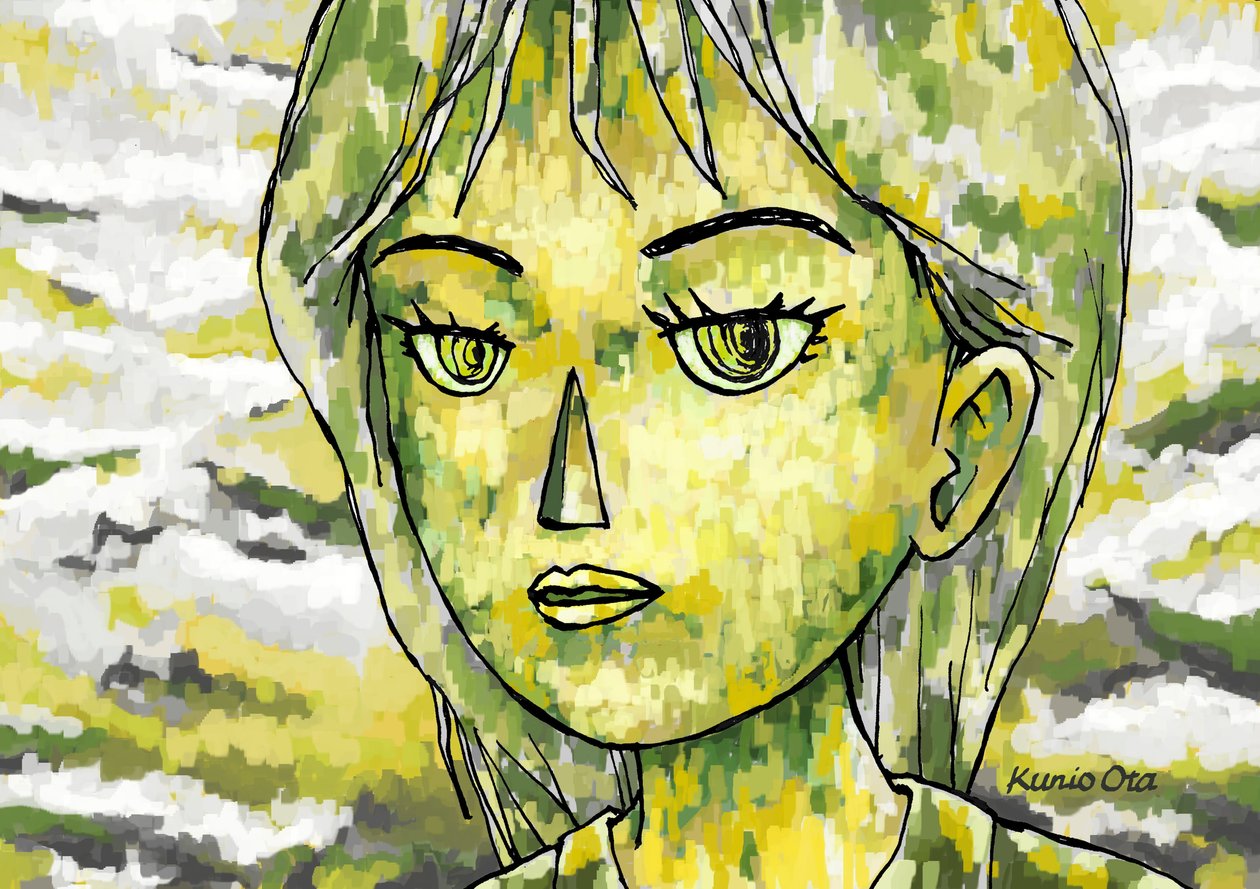 Une femme au soleil type 2, 2023 - Kunio Ota