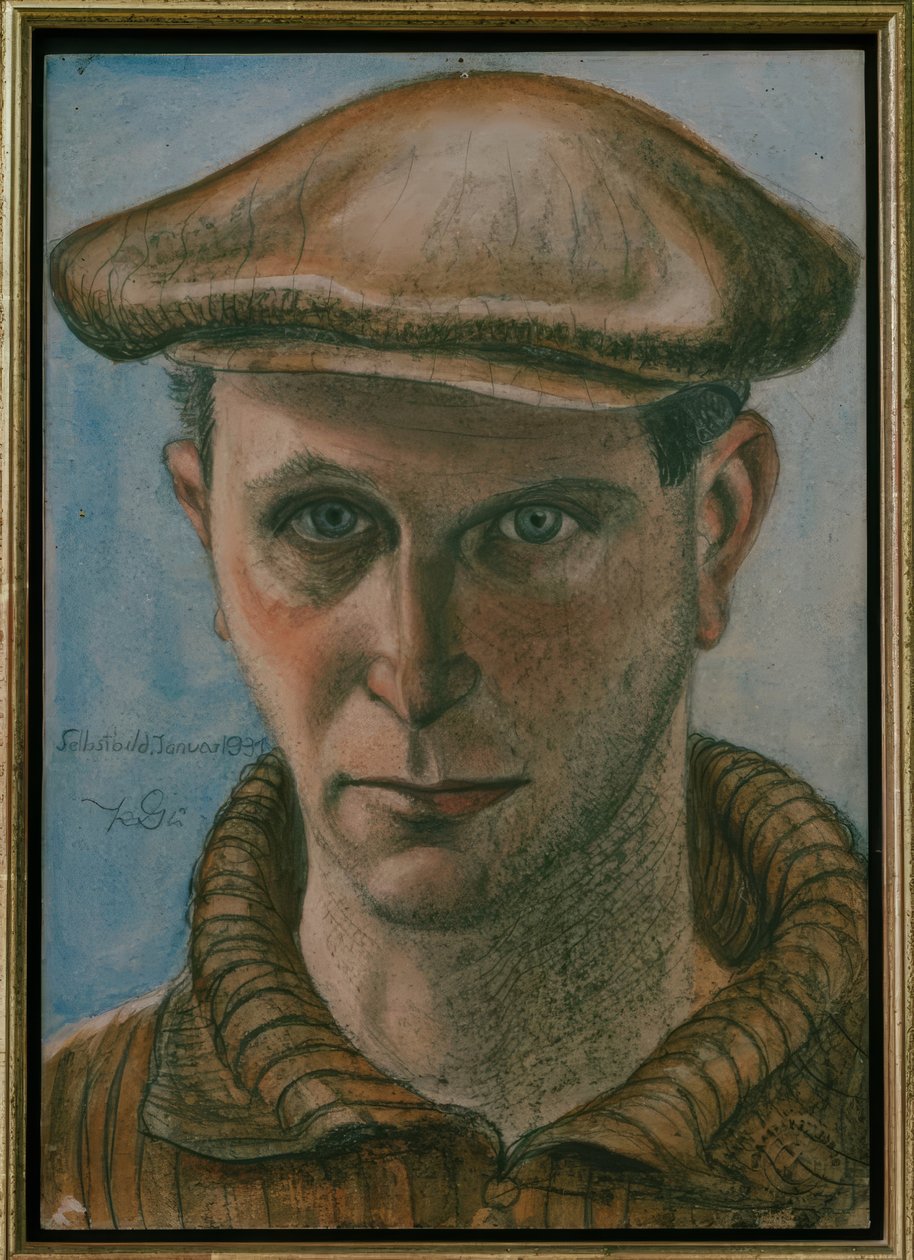 Autoportrait avec casquette - Kurt Günther