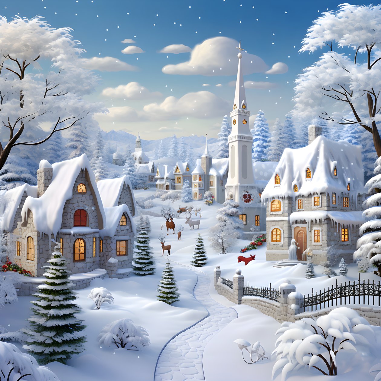 3d Noël enneigé 1 - Kurt Heppke