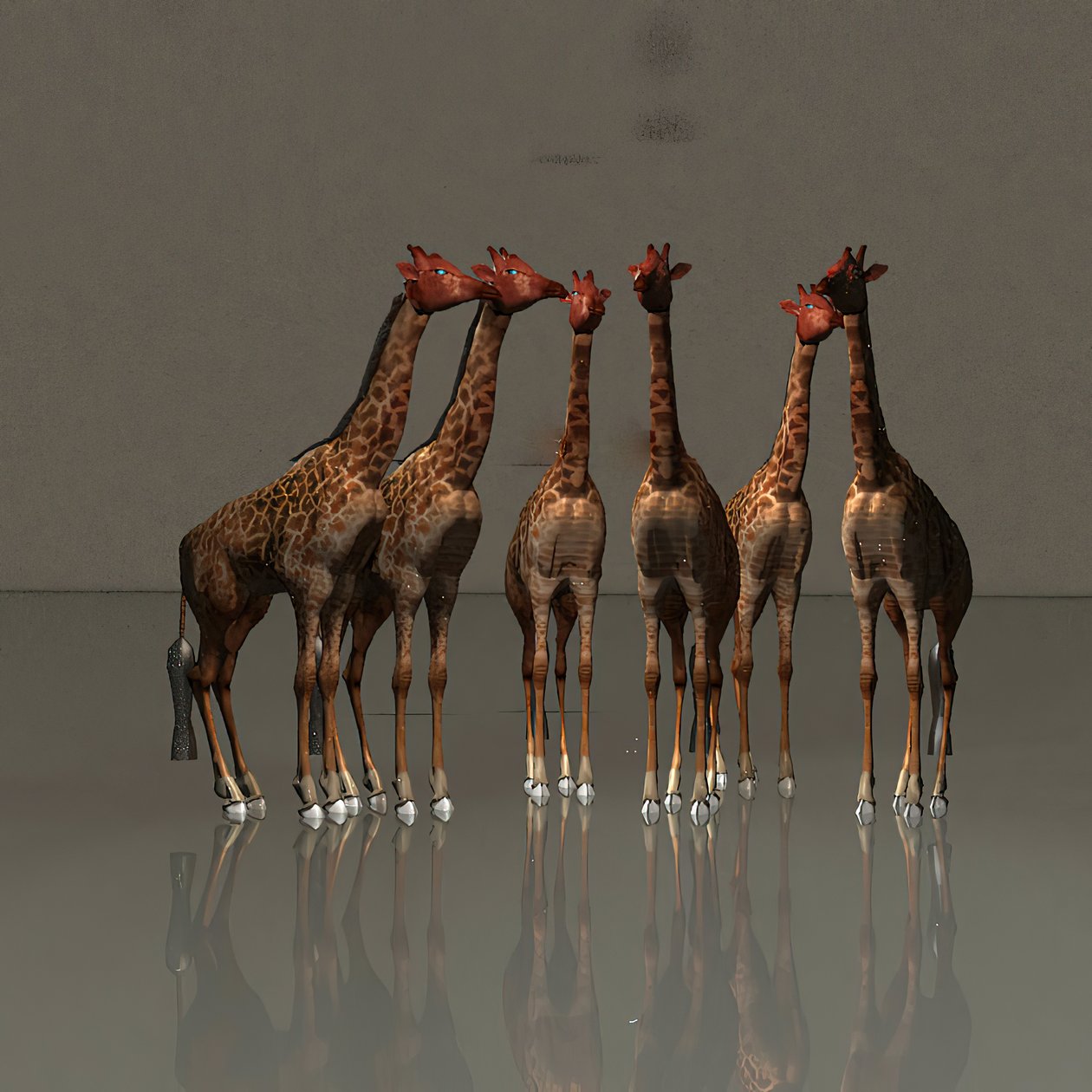 Girafes en harmonie - Kurt Heppke