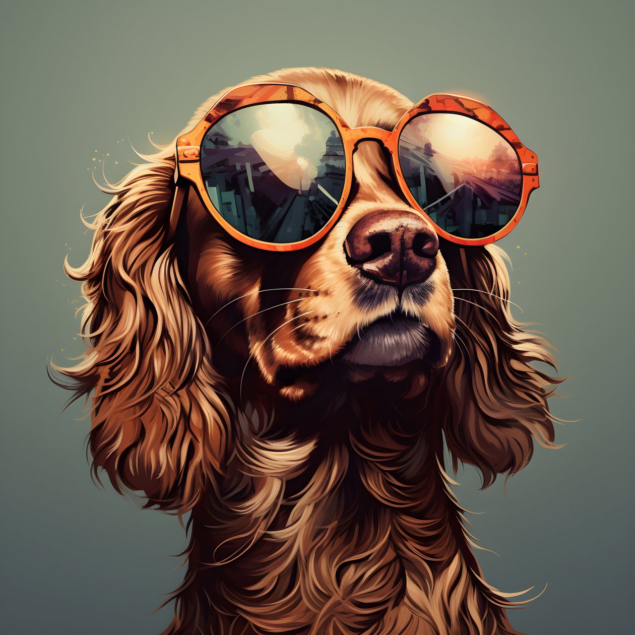 Chien, dessin animé, lunettes de soleil 4 - Kurt Heppke