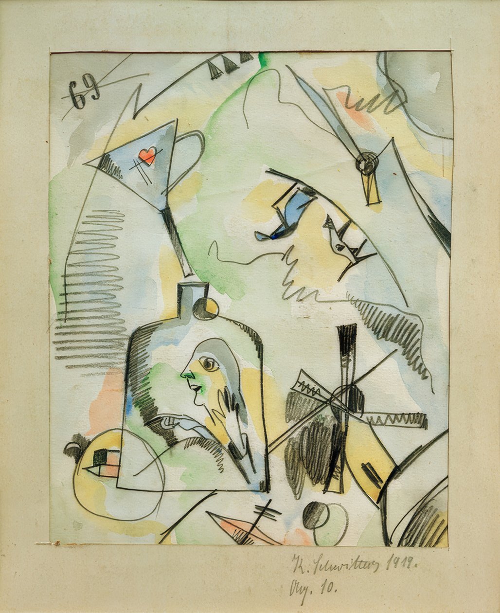 Aq. 10 (Je mouds, tu mouds, il moud) - Kurt Schwitters