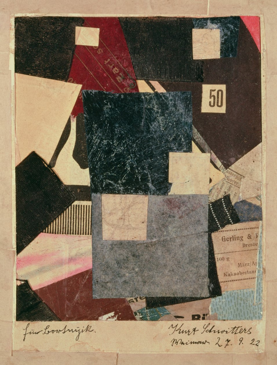 Composition, 1922 - Kurt Schwitters