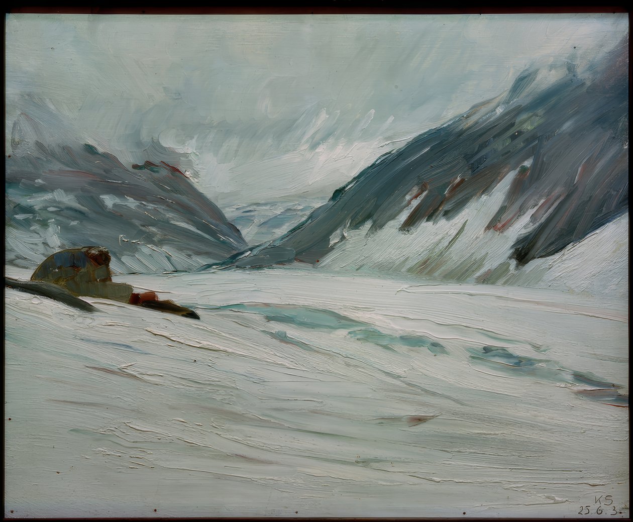 Djupvand med sne - Kurt Schwitters