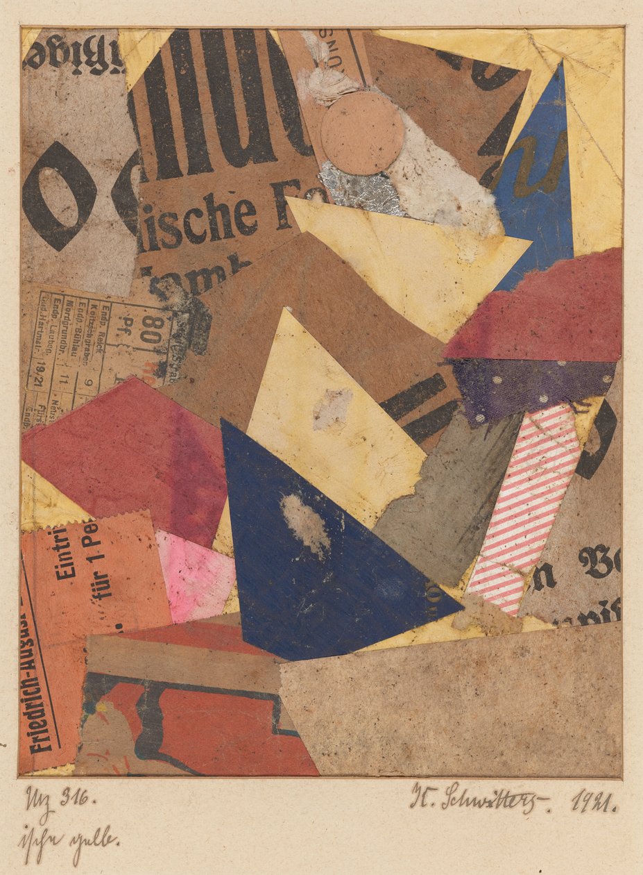 Mz 316 ische gelb (Mz 316 ische jaune) - Kurt Schwitters