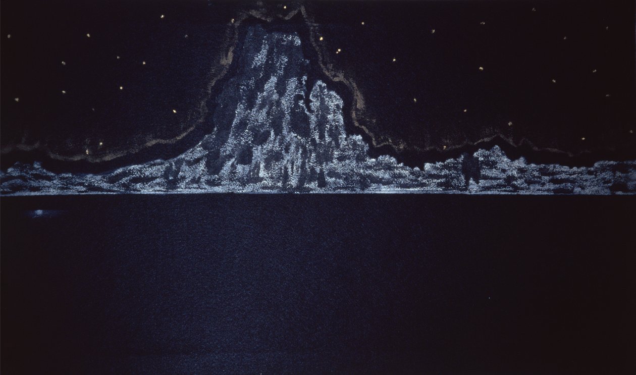Éruption de minuit, 2004 (aquarelle sur papier) - Kurtis L. Miller