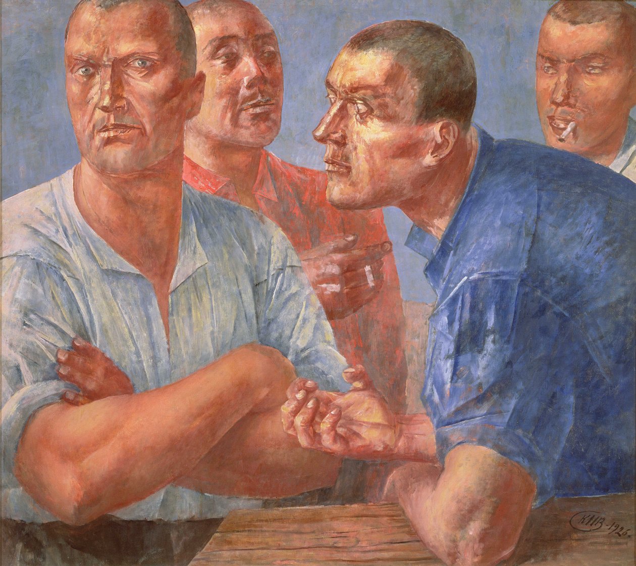 Travailleurs - Kuzma Sergeevich Petrov Vodkin