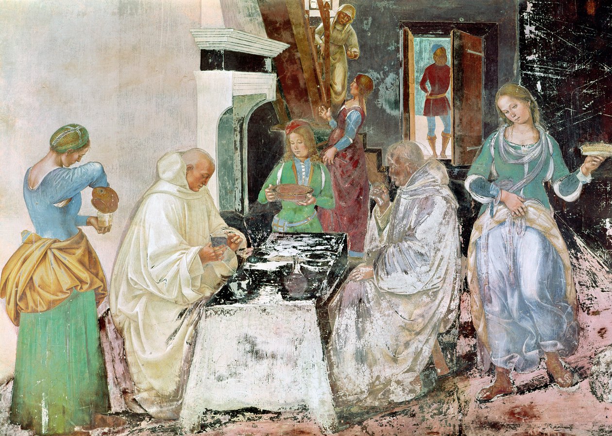 Saint Benoît recevant l