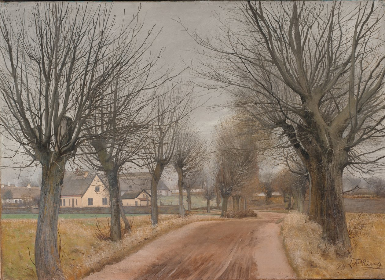 Une route près de Vinderød, Zélande - Laurits Andersen Ring