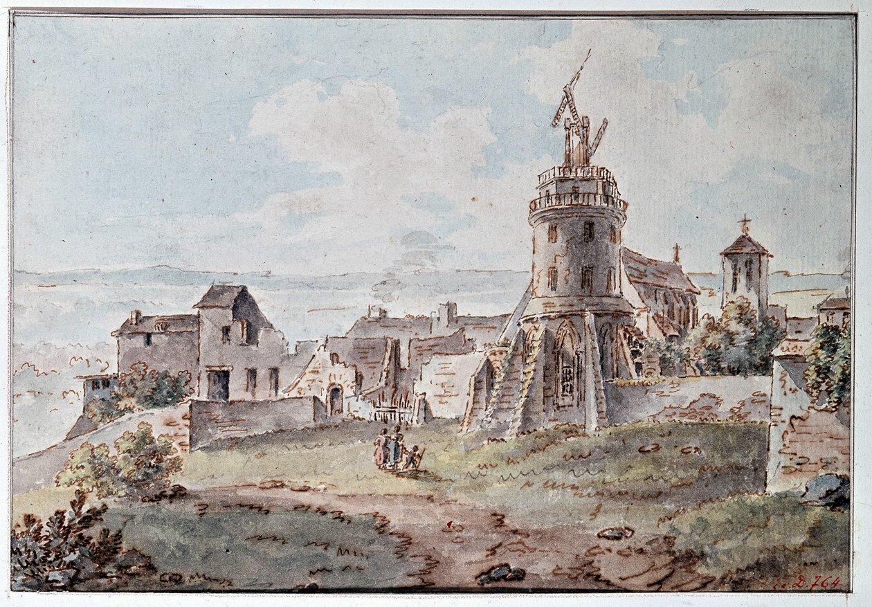 Un télégraphe Chappe au sommet d