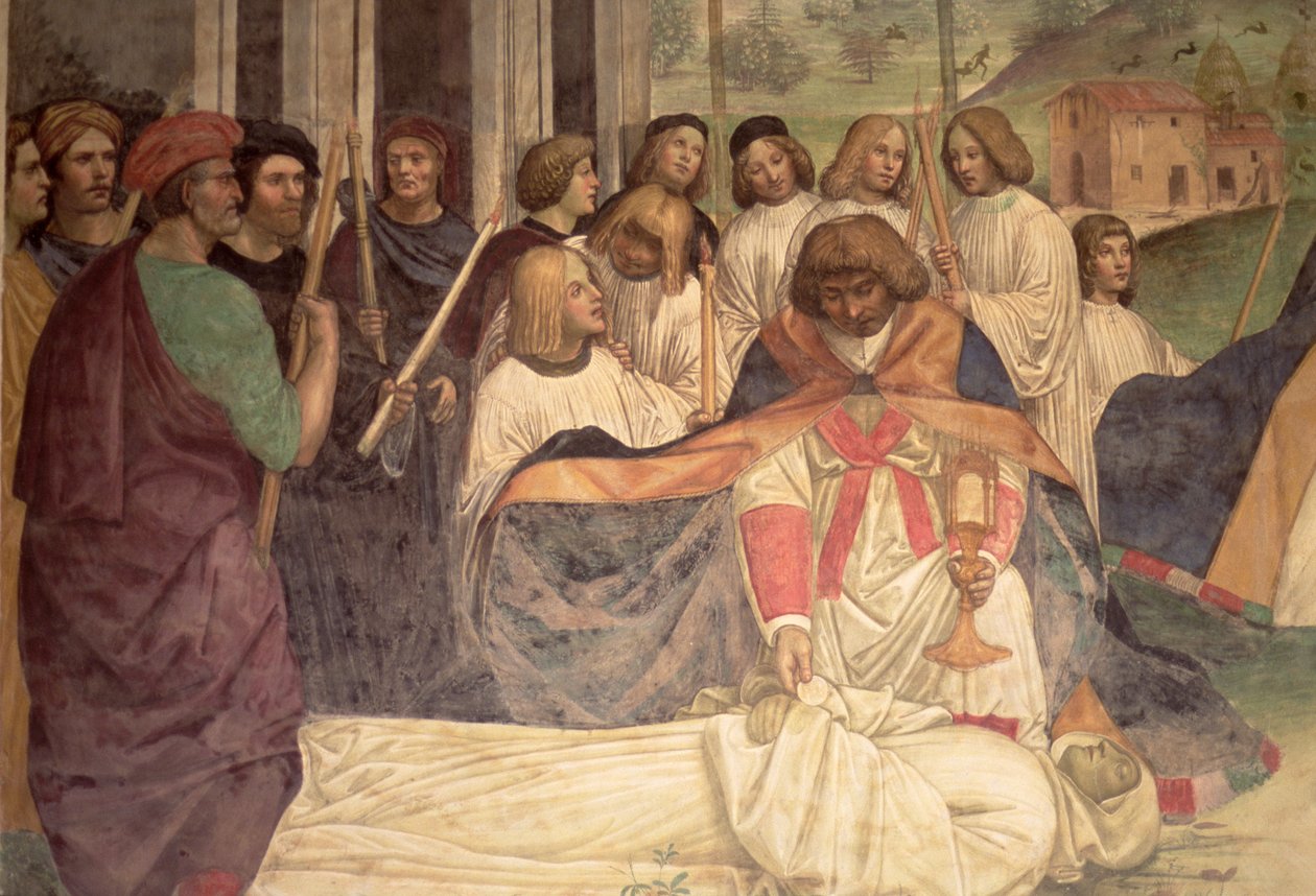 La mort de Saint Benoît, de la vie de Saint Benoît - L. Signorelli