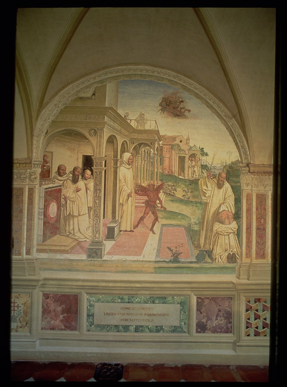 La Flagellation de Saint Benoît, de la Vie de Saint Benoît - L. Signorelli