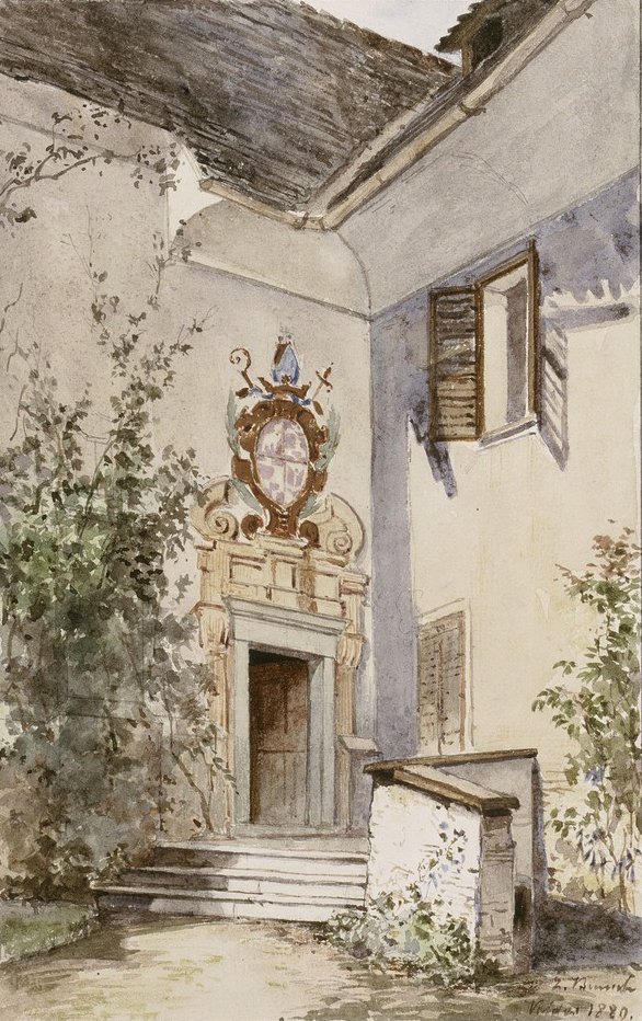 Bled - entrée de la chapelle du château - Ladislav Benesch