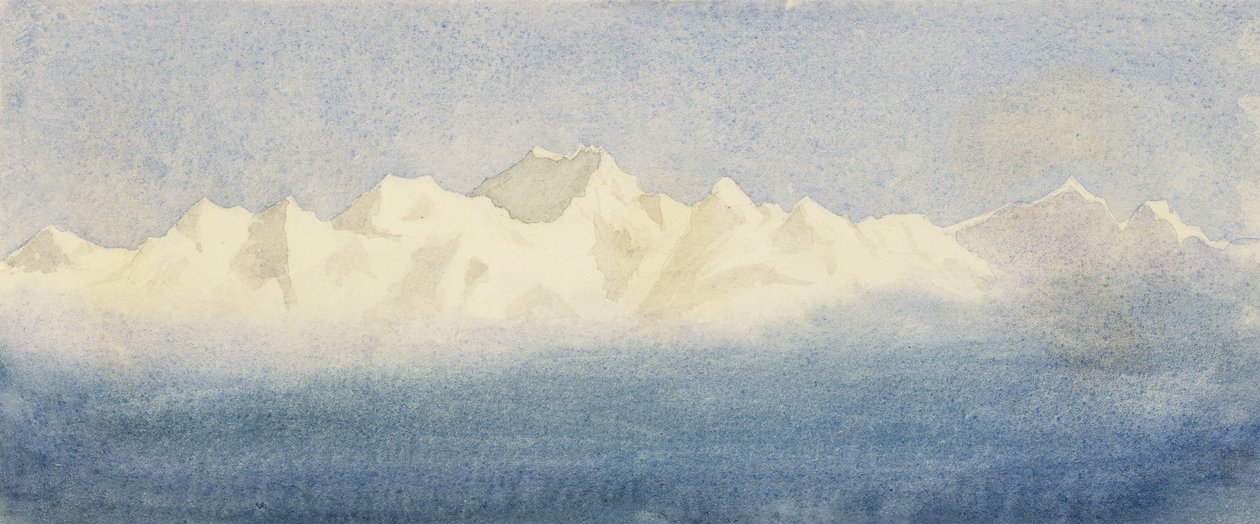Paysage alpin, 1875 - Lady Emma Crichton