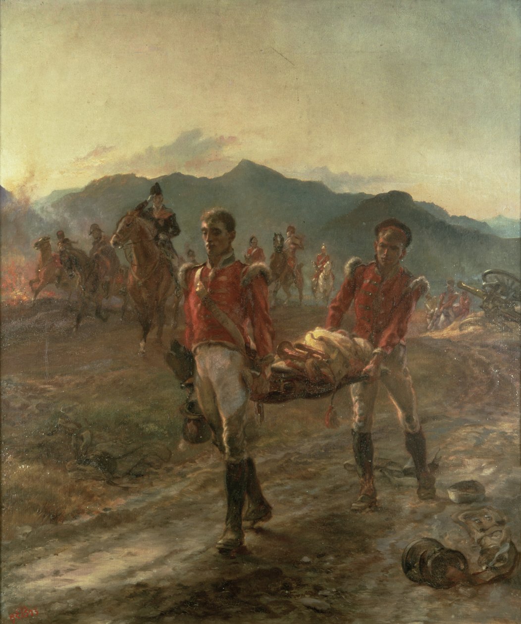 Le matin après la bataille de Talavera (1809) - Lady Butler