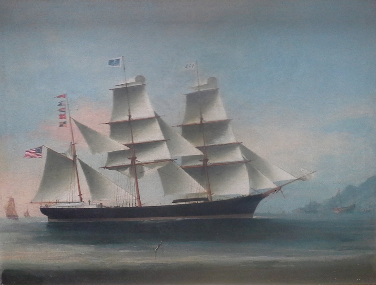 La barque Dioscuren arrive à Hong Kong, 1885, par Lai Sung - Lai Sung