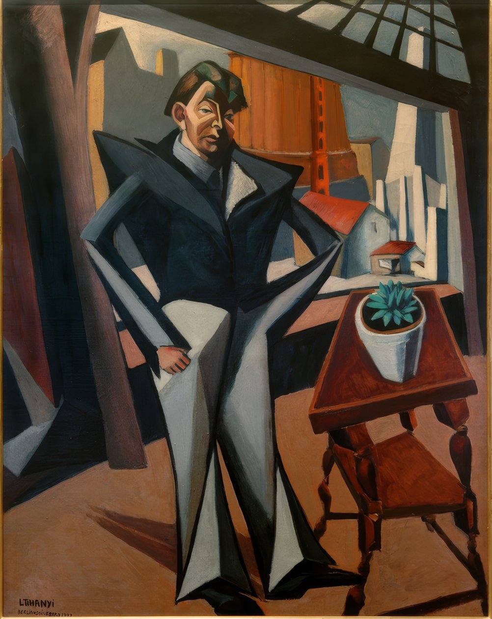 Homme à la fenêtre - Lajos Tihanyi