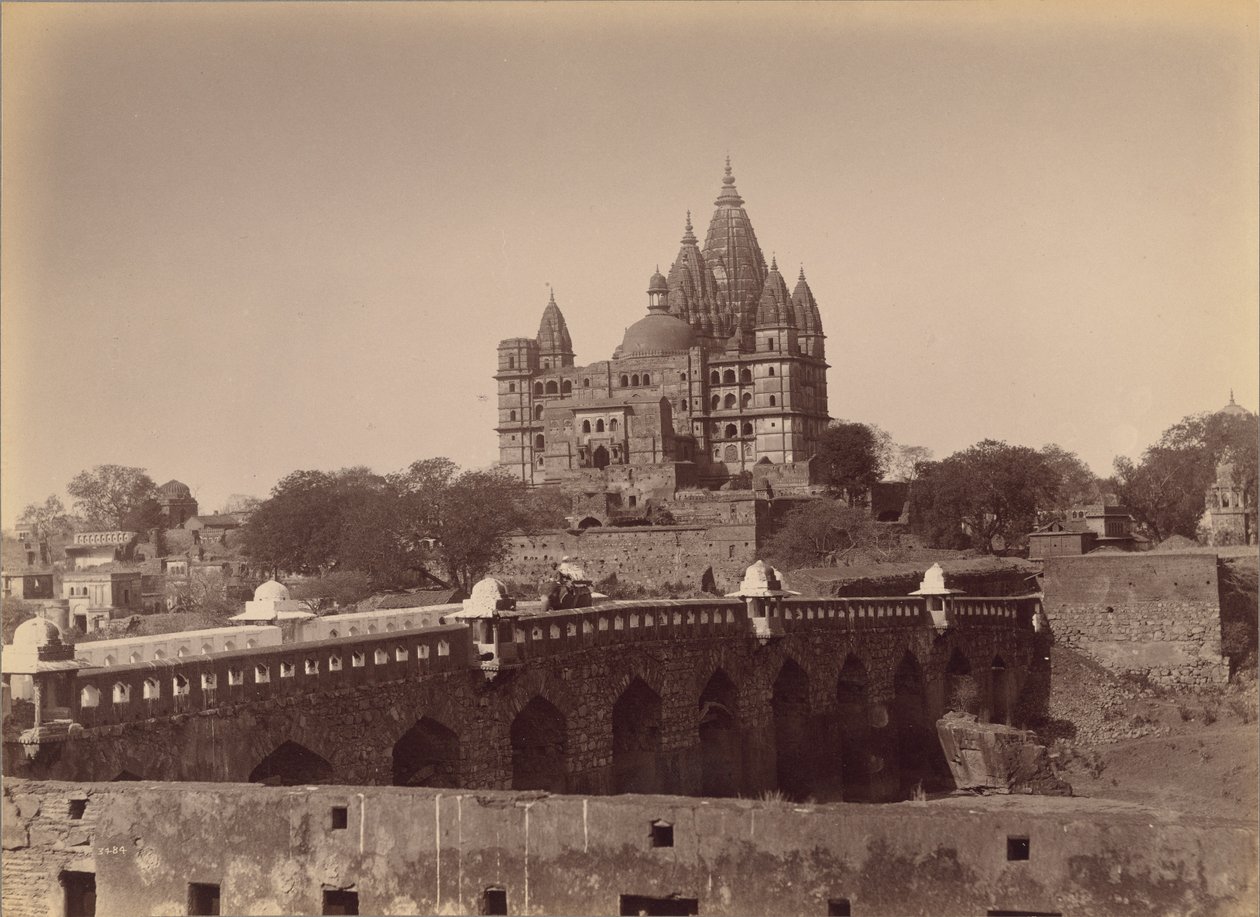 Le grand temple de Fort, Orcha [sic] - Lala Deen Dayal