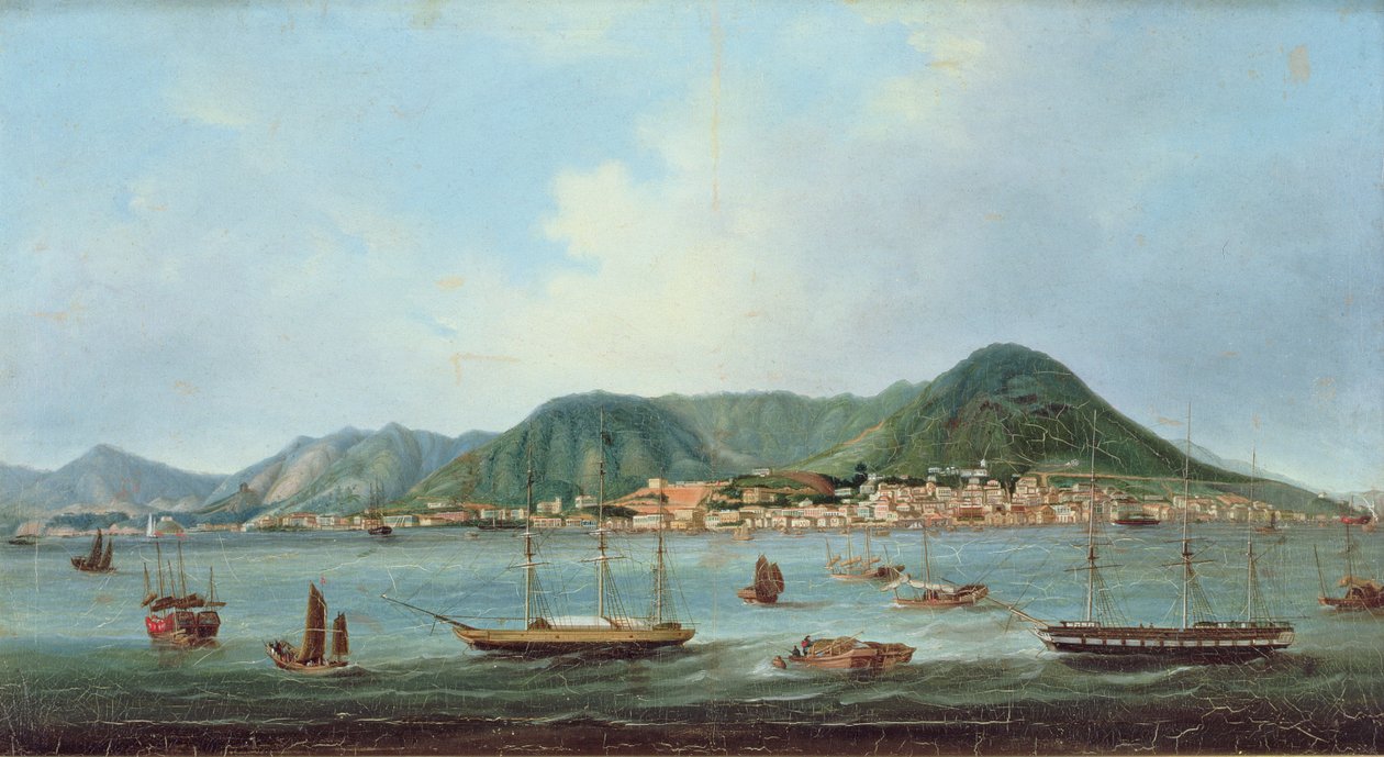 Port de Hong Kong, vers 1830-40 - Lam Qua (attr. to)