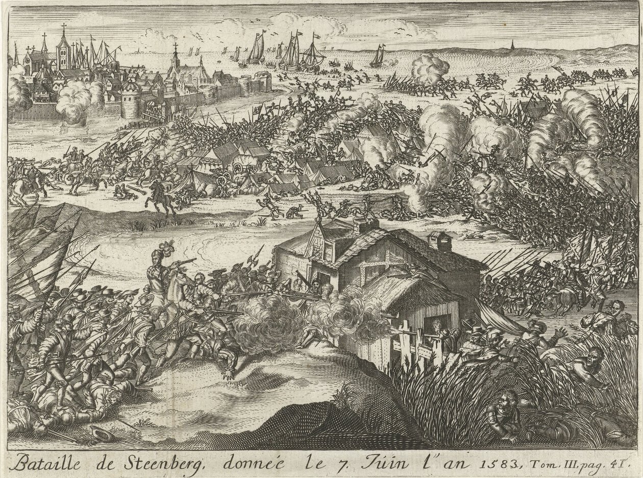 Bataille de Steenberg, donnée le 7 juin 1583 - Lamberecht Causé