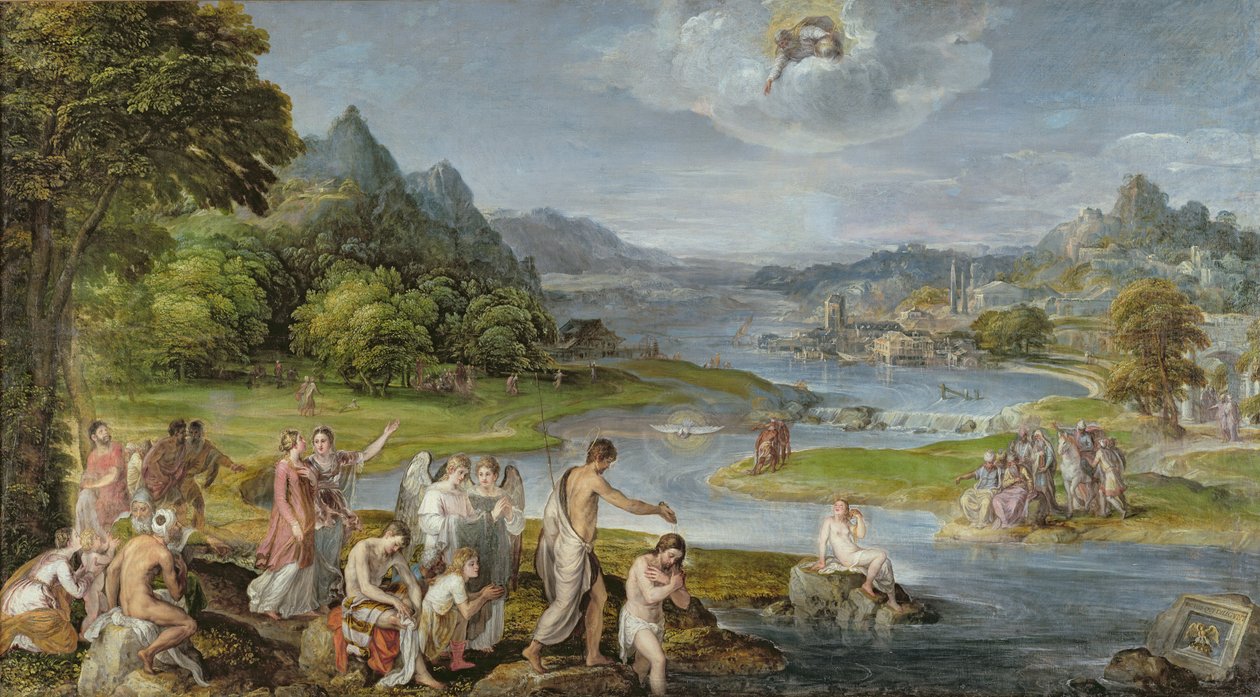 Le Baptême du Christ - Lambert Sustris