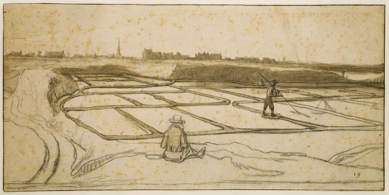 Exploitation du sel à Le Croisic, 1645 - Lambert Doomer