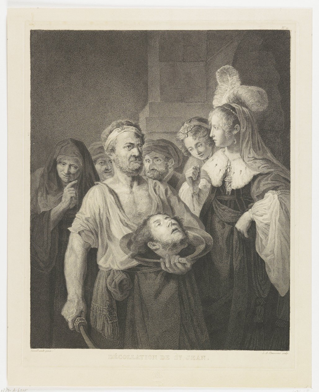 Salomé reçoit la tête de Jean-Baptiste - Lambertus Antonius Claessens
