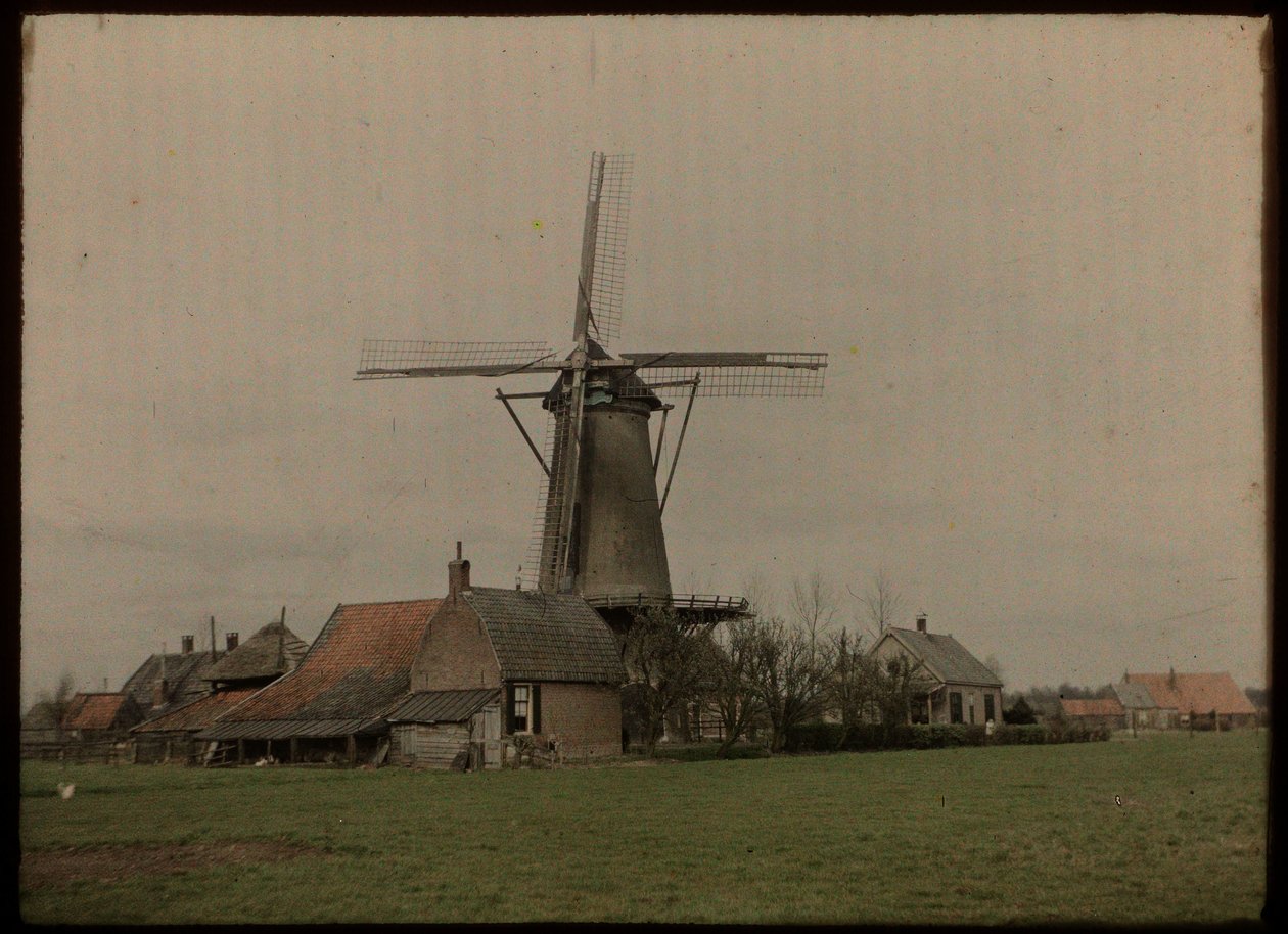 Moulin dans le hameau Het Klompje (ou: De Klomp), Zeist, sur la Koppeldijk - Lambertus Hendrik van Berk