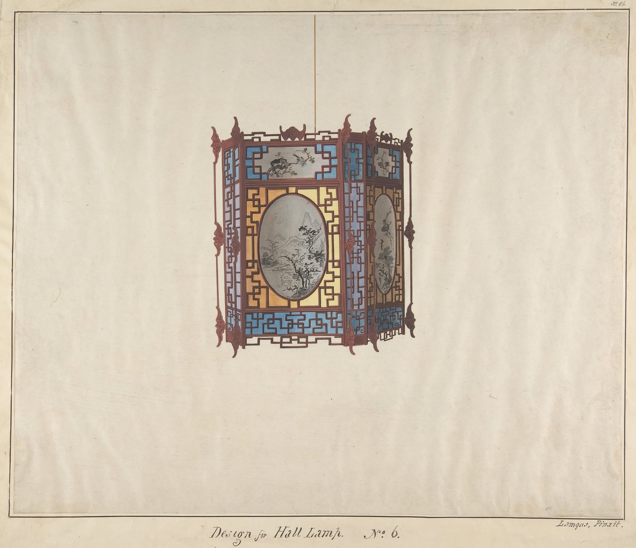 Design pour une lampe de hall No.6 - Lamqua