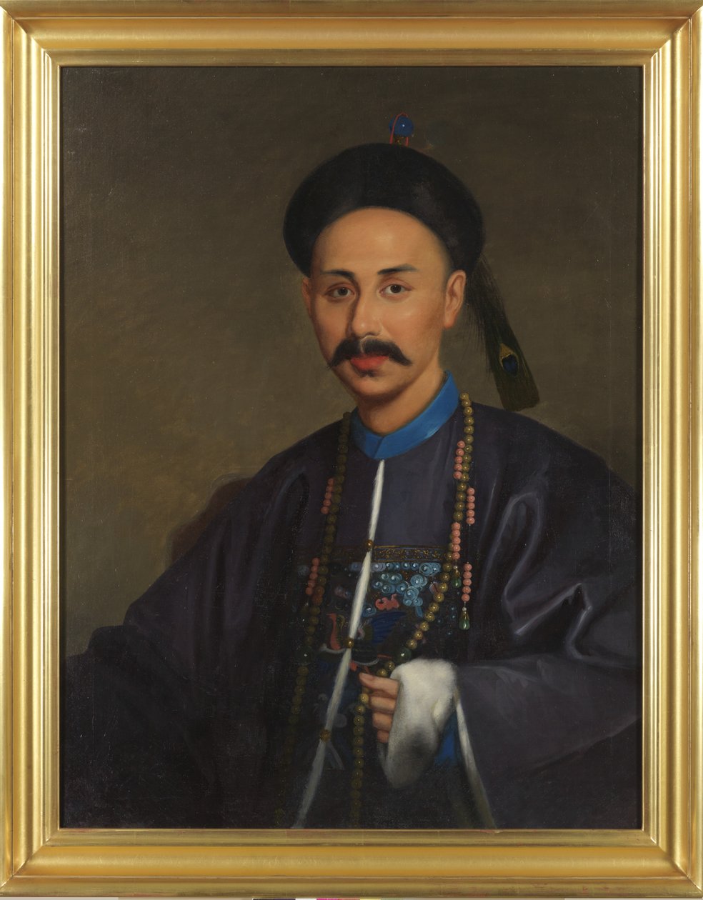 Portrait de Samqua, vers 1850 (huile sur toile) - Lamqua Lamqua
