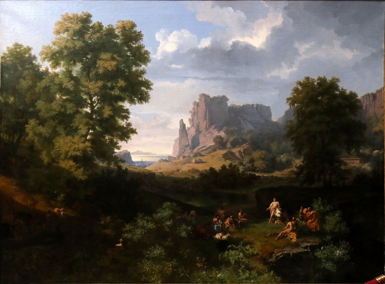 Apollon chassé du ciel, enseigne la musique aux bergers - Lancelot Théodore Turpin de Crissé de Crissé