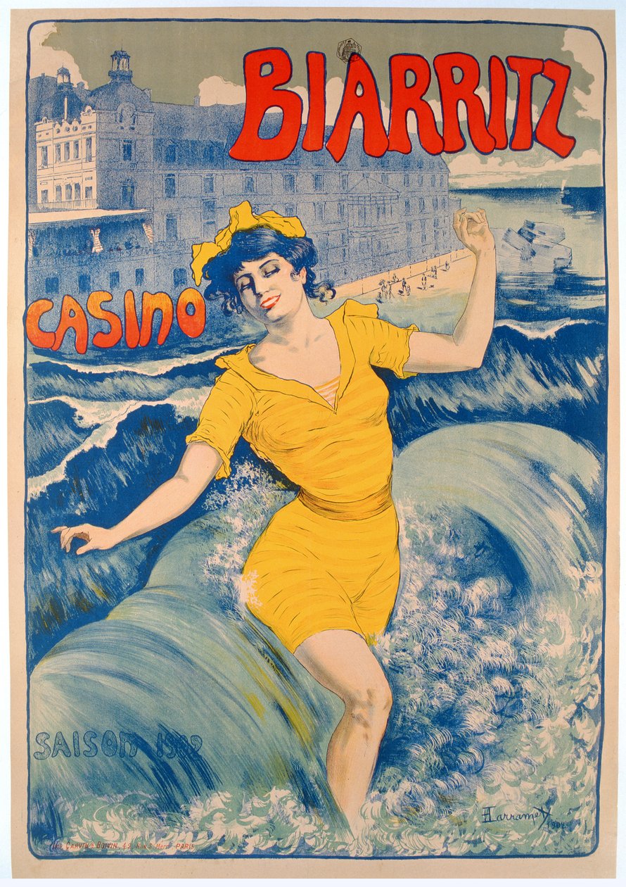 Affiche du Casino de Biarritz - Larramet Larramet