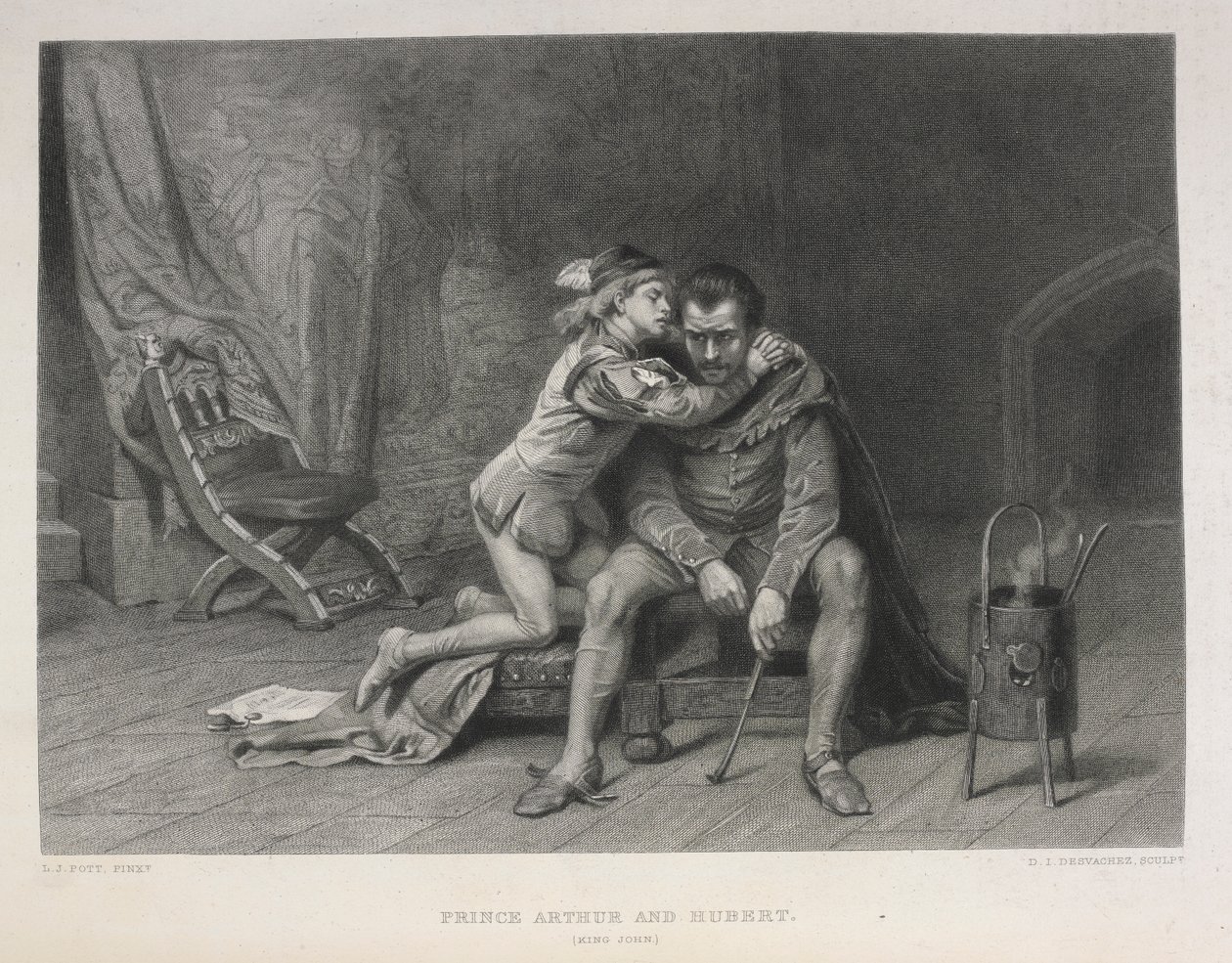 Prince Arthur et Hubert - Les oeuvres de Shakspeare - Laslett John Pott